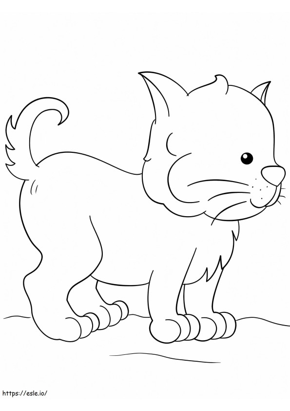 1585038126 Lovely Kitten coloring page
