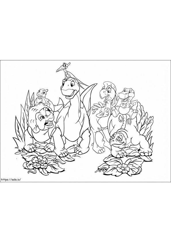 Land Before Time Printable coloring page
