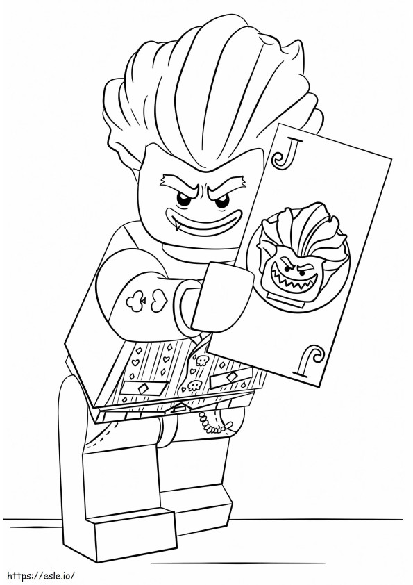 Awesome Lego Joker coloring page