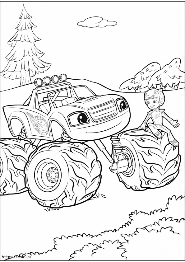 1533953317 Aj Sitting On Wheel A4 coloring page