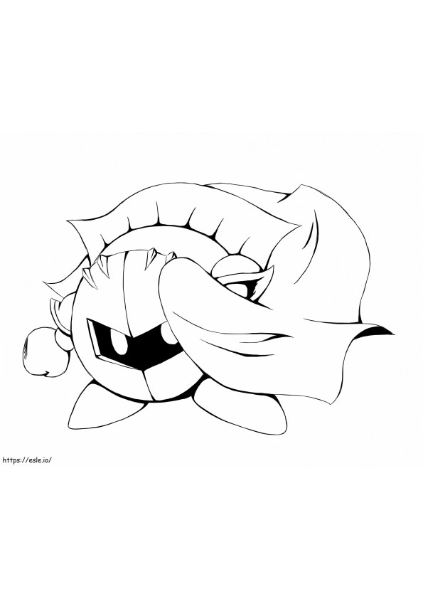 Meta Knight 7 coloring page