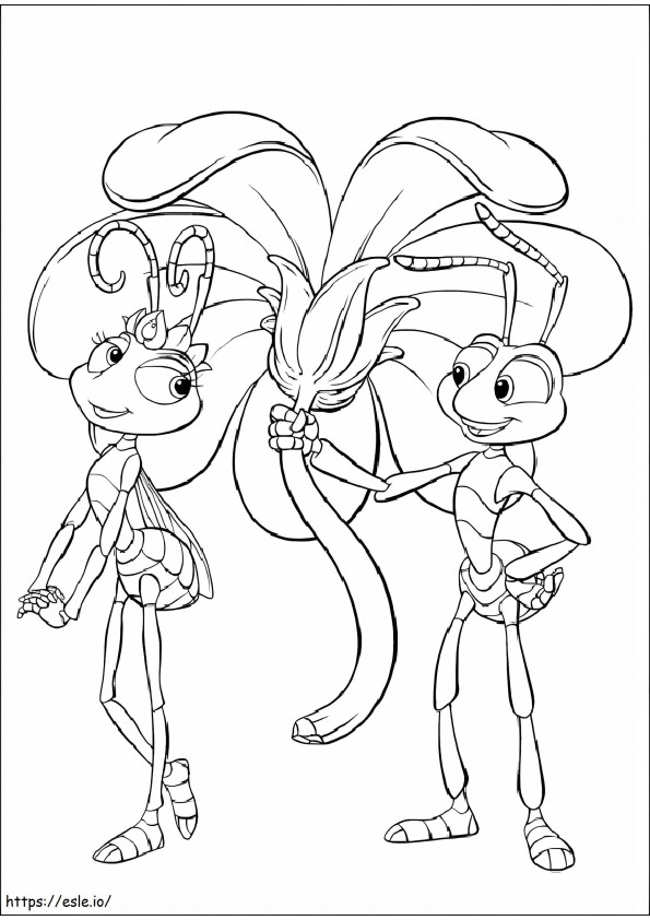 1533346578 Flik And Atta A4 coloring page