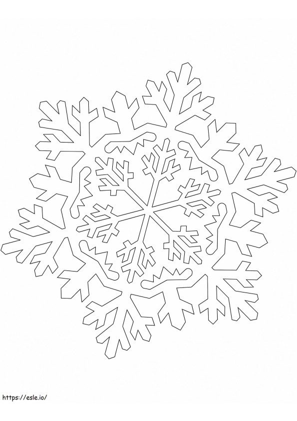 1584003633 Snowflake In The Snowflake Ornament coloring page