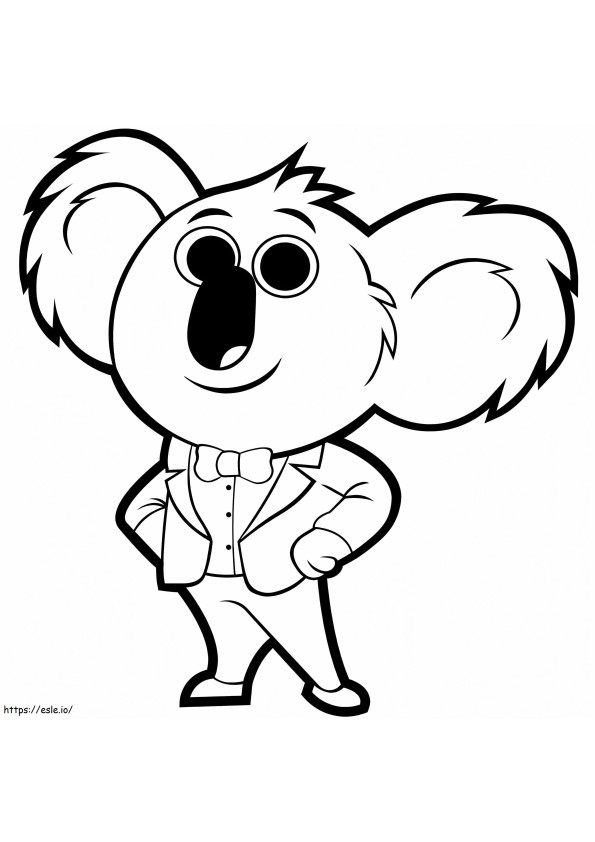 Sing 2 Buster Moon coloring page