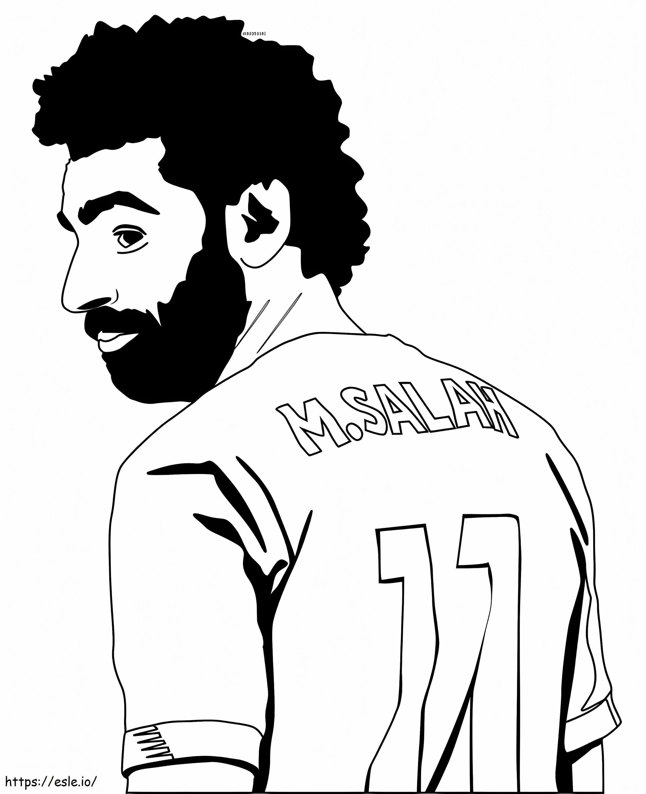 Mohamed Salah 10 kolorowanka