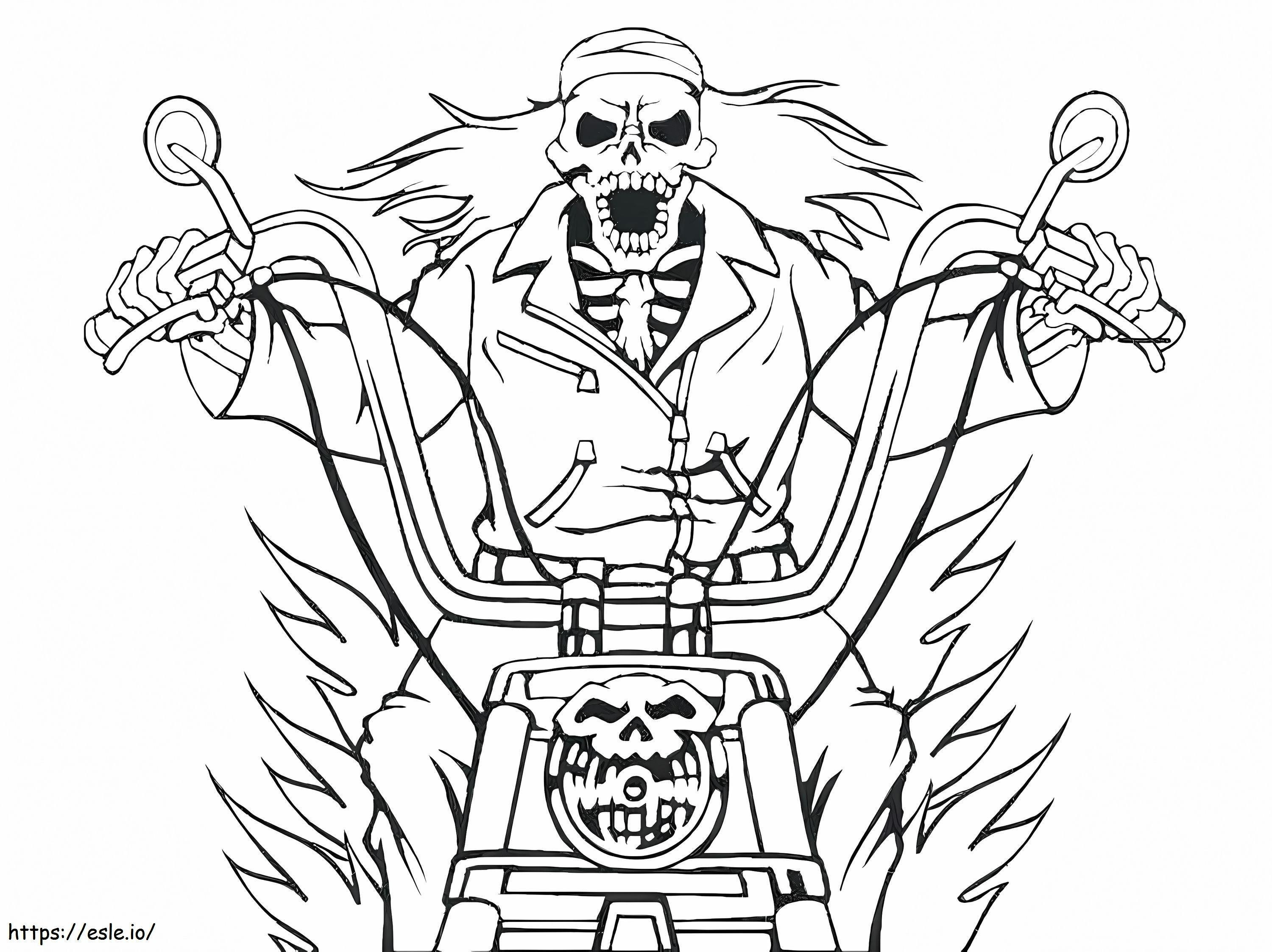 Ghost Rider lachen kleurplaat kleurplaat