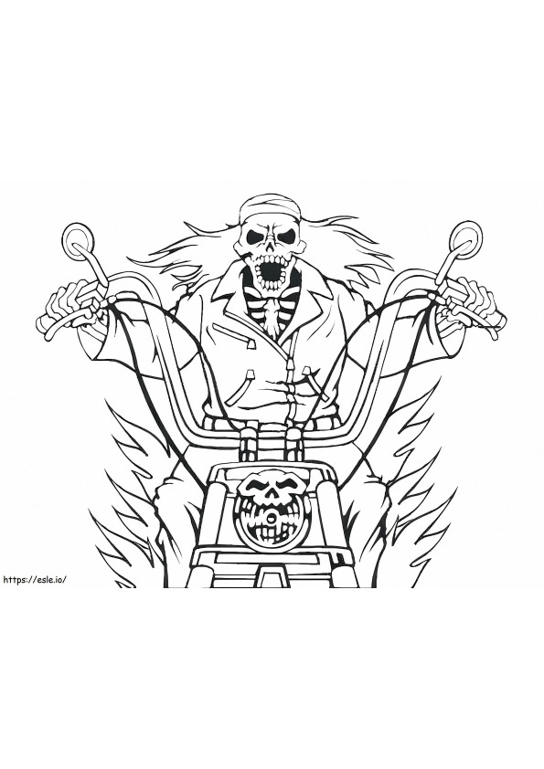 Ghost Rider nauraa värityskuva
