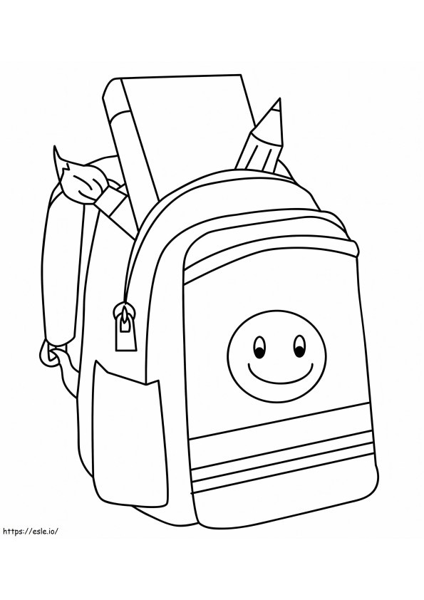 School Bag coloring page