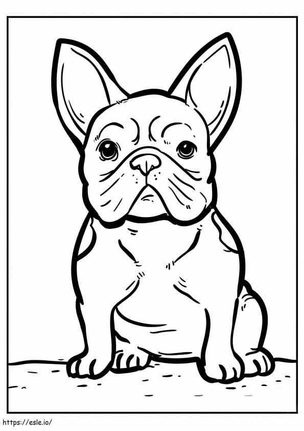 Awesome Bulldog coloring page