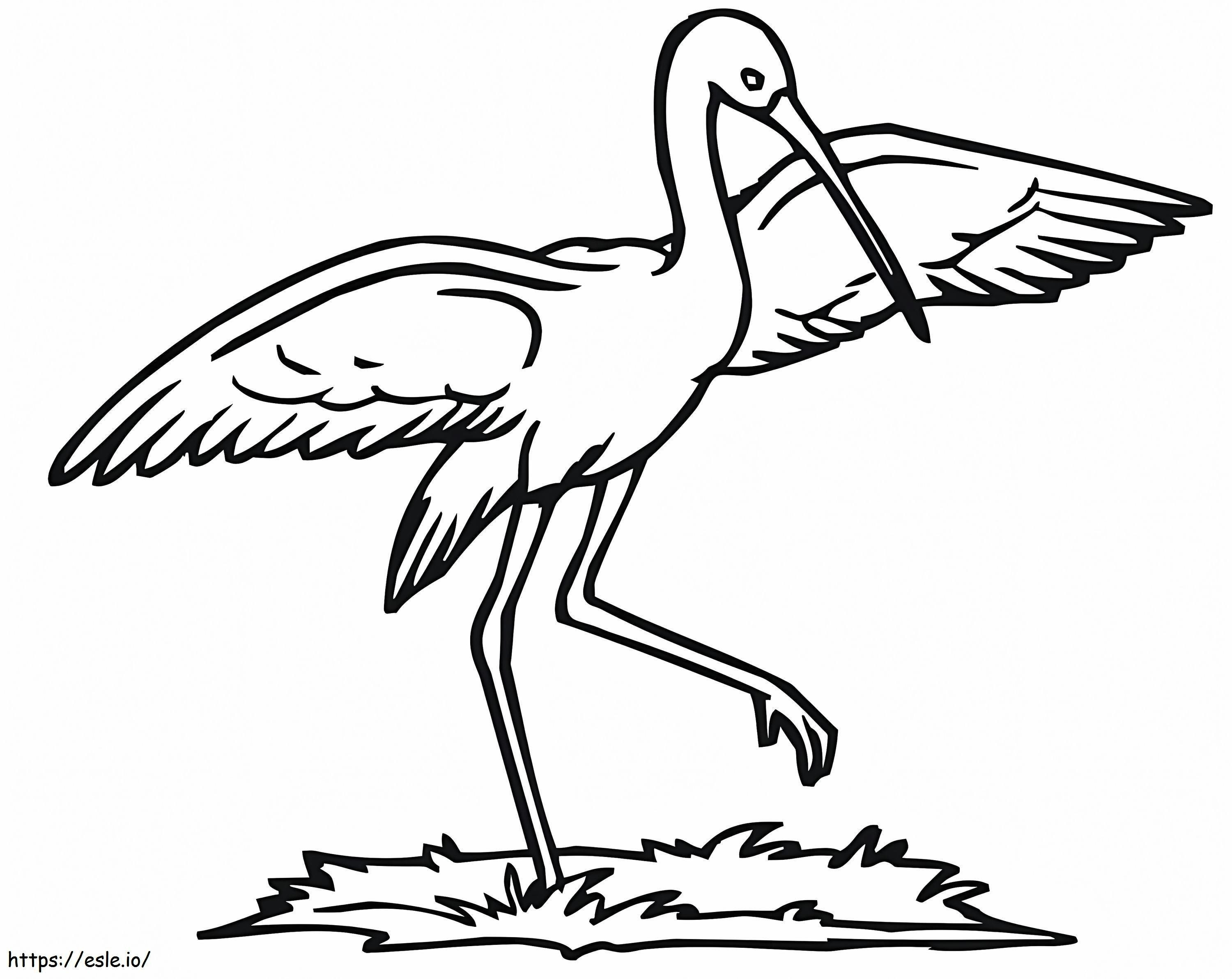 Normál gólya kifestő