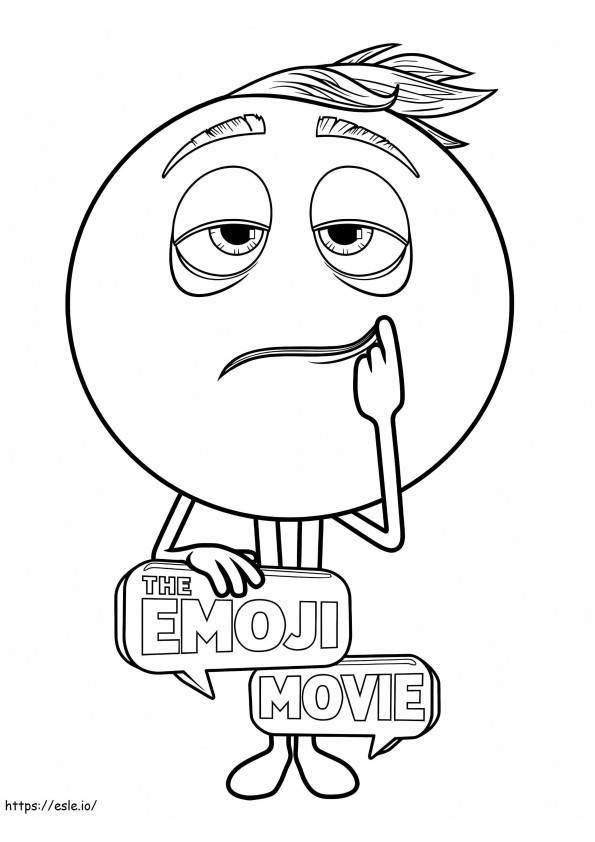 Free The Emoji Movie coloring page