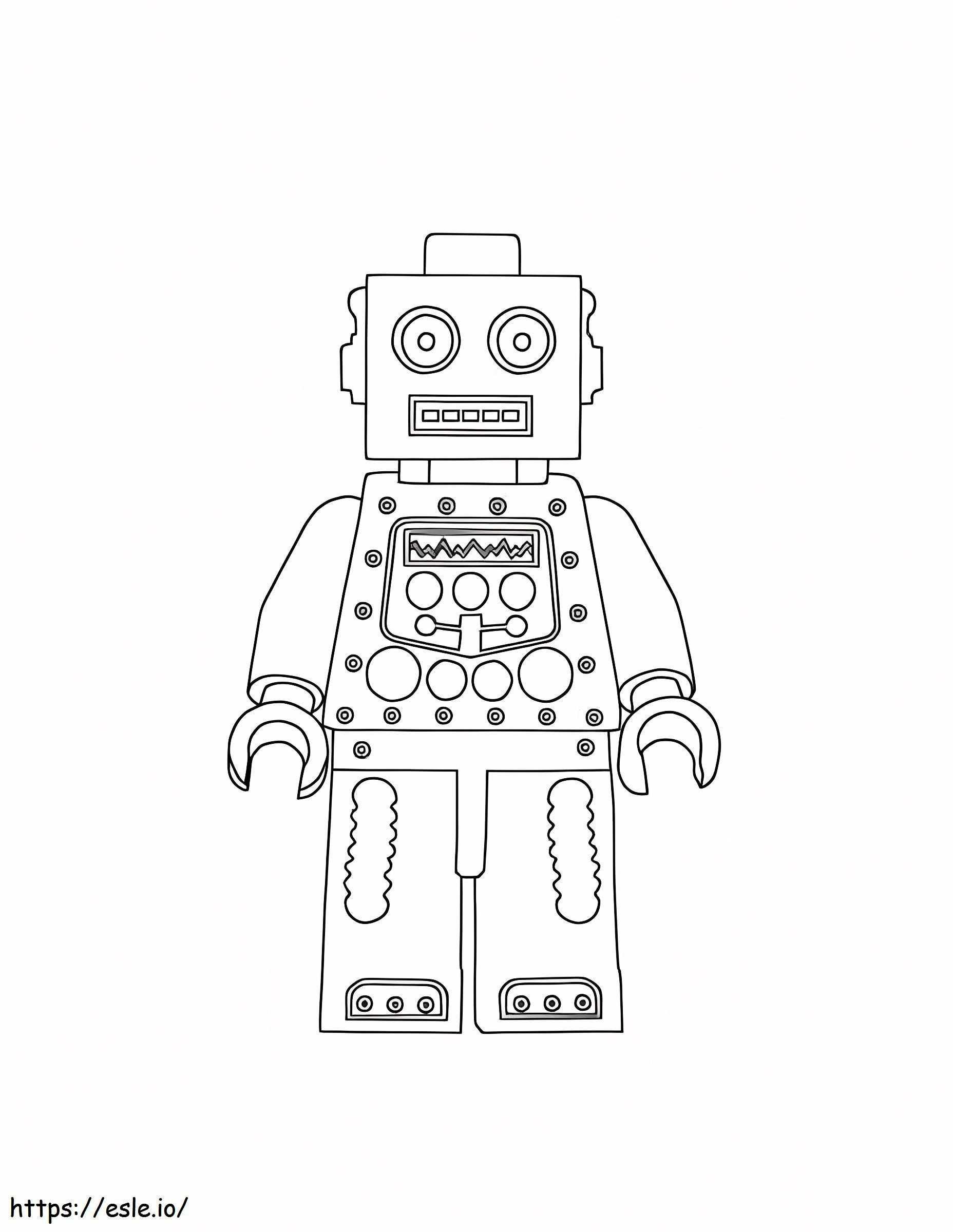 Chico Robô Lego para colorir