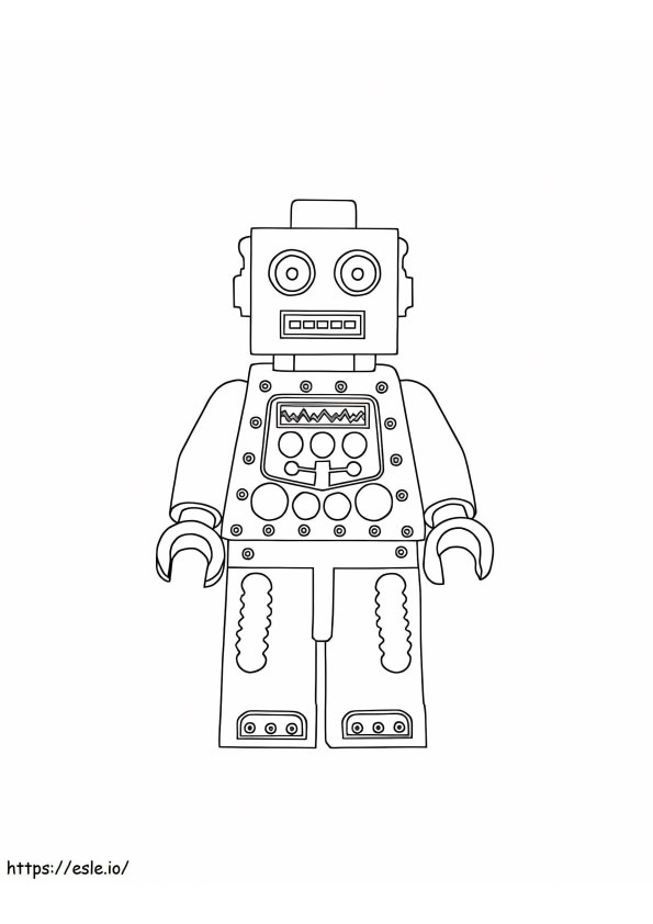 Chico Robô Lego para colorir