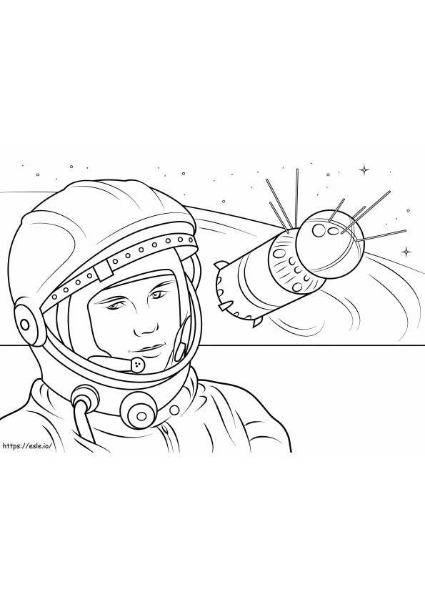 Yuri Gagarin ausmalbilder