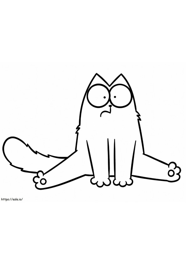 Simons Cat To Print coloring page