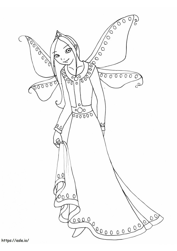 Fairy 2 coloring page