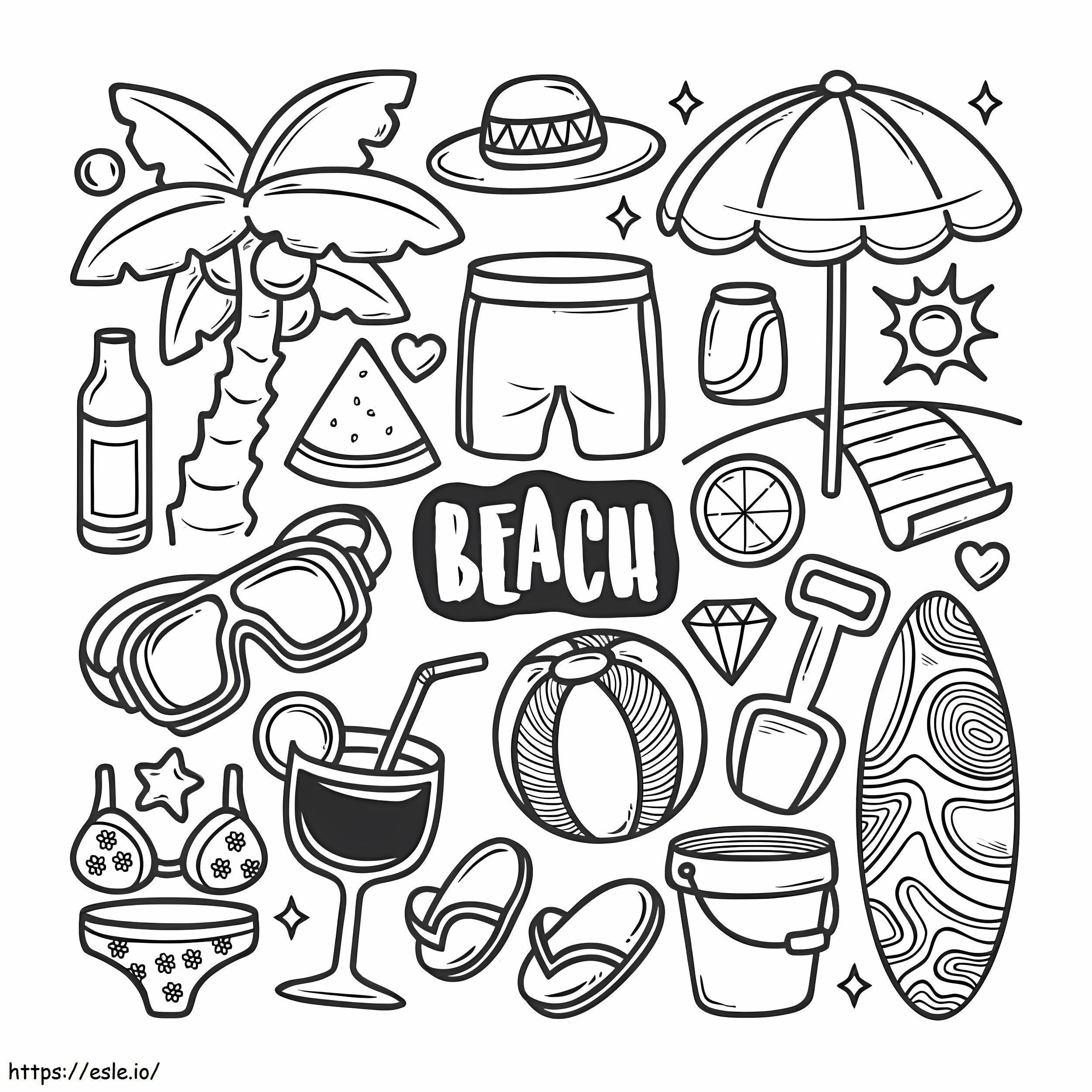 Summer Aesthetics 2 coloring page