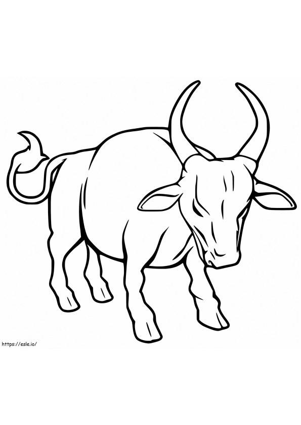 Strong Ox coloring page