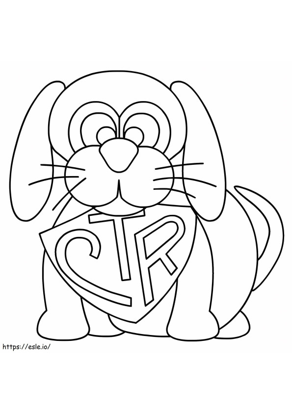 CTR With Dog coloring page