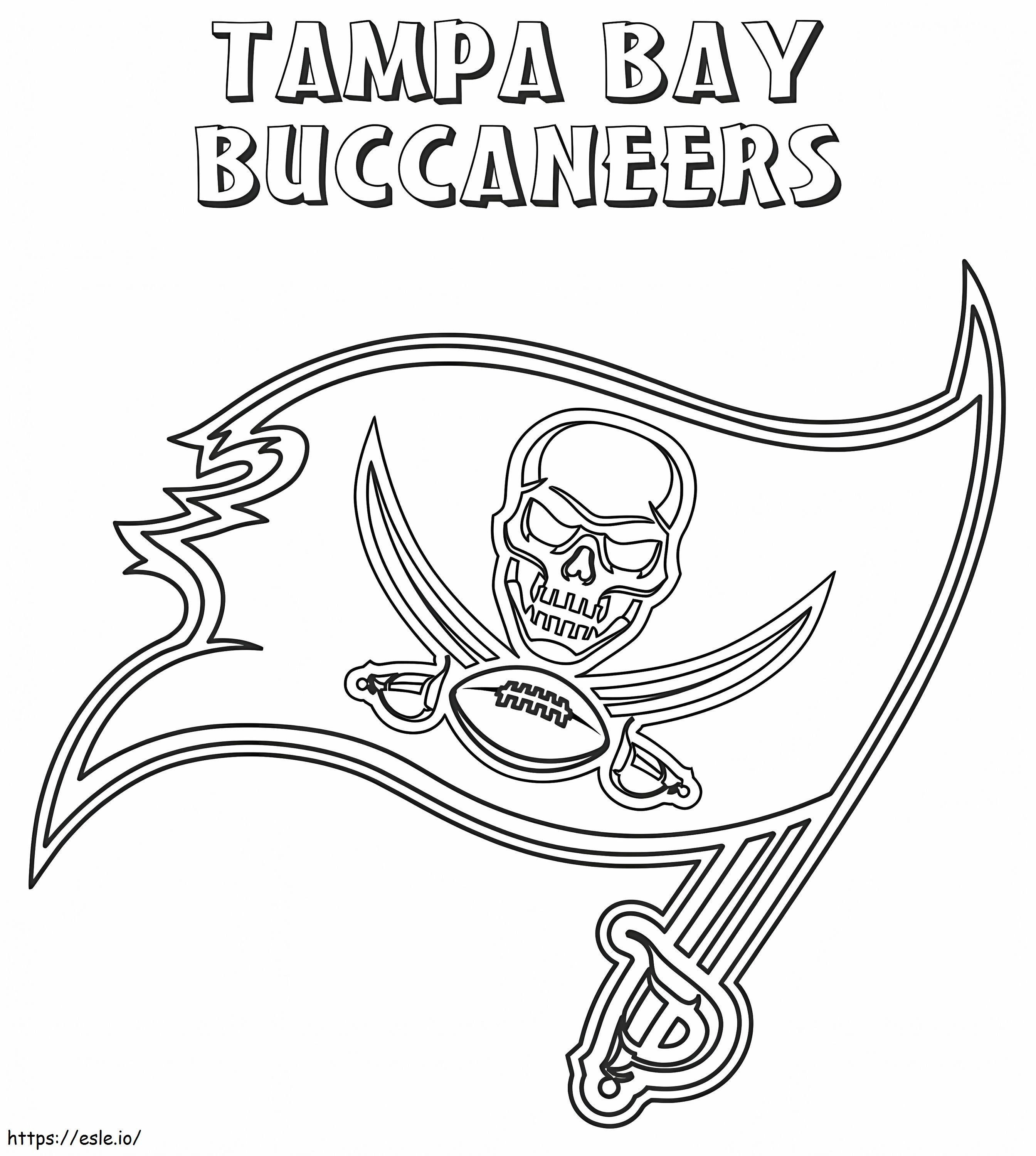 Afdrukbare Tampa Bay Buccaneers kleurplaat kleurplaat