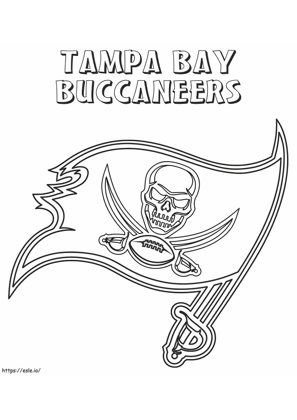 Tulostettava Tampa Bay Buccaneers värityskuva