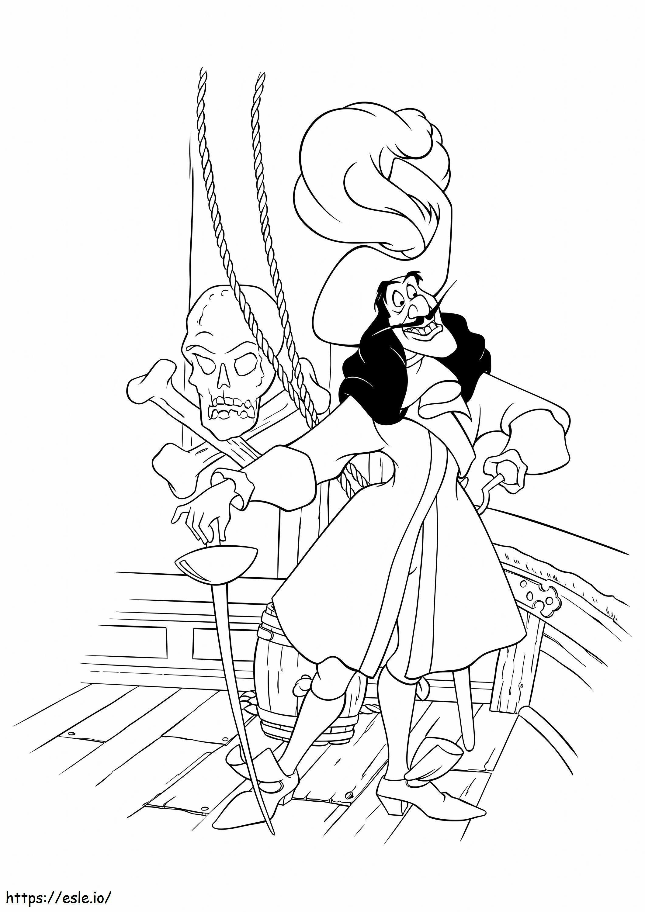 Captain Hook Fun Scaled coloring page