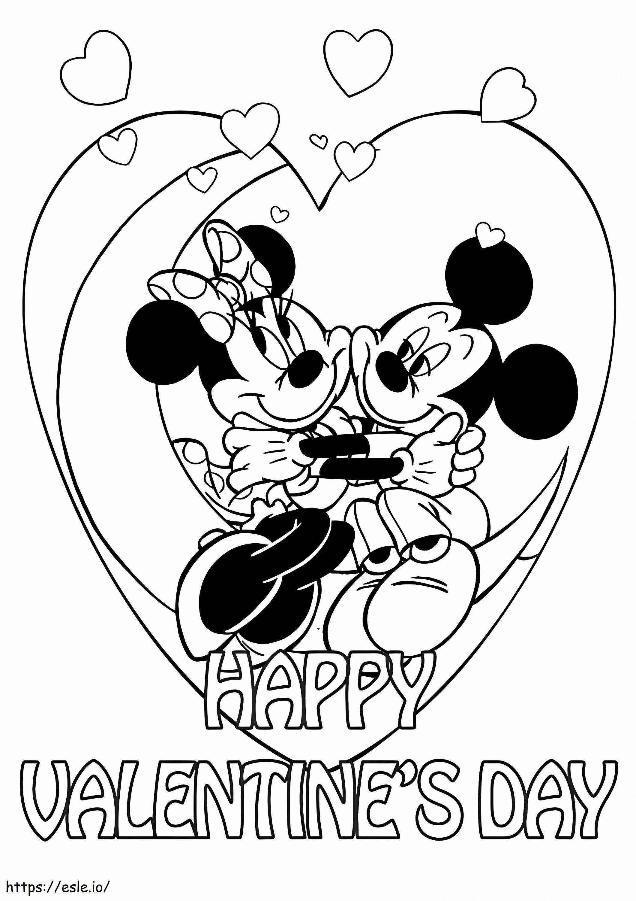 Disney Valentine To Print coloring page
