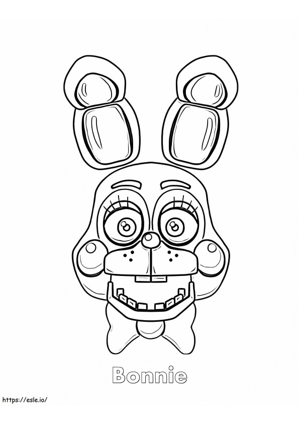 Bonnie 5 Nights At Freddys coloring page