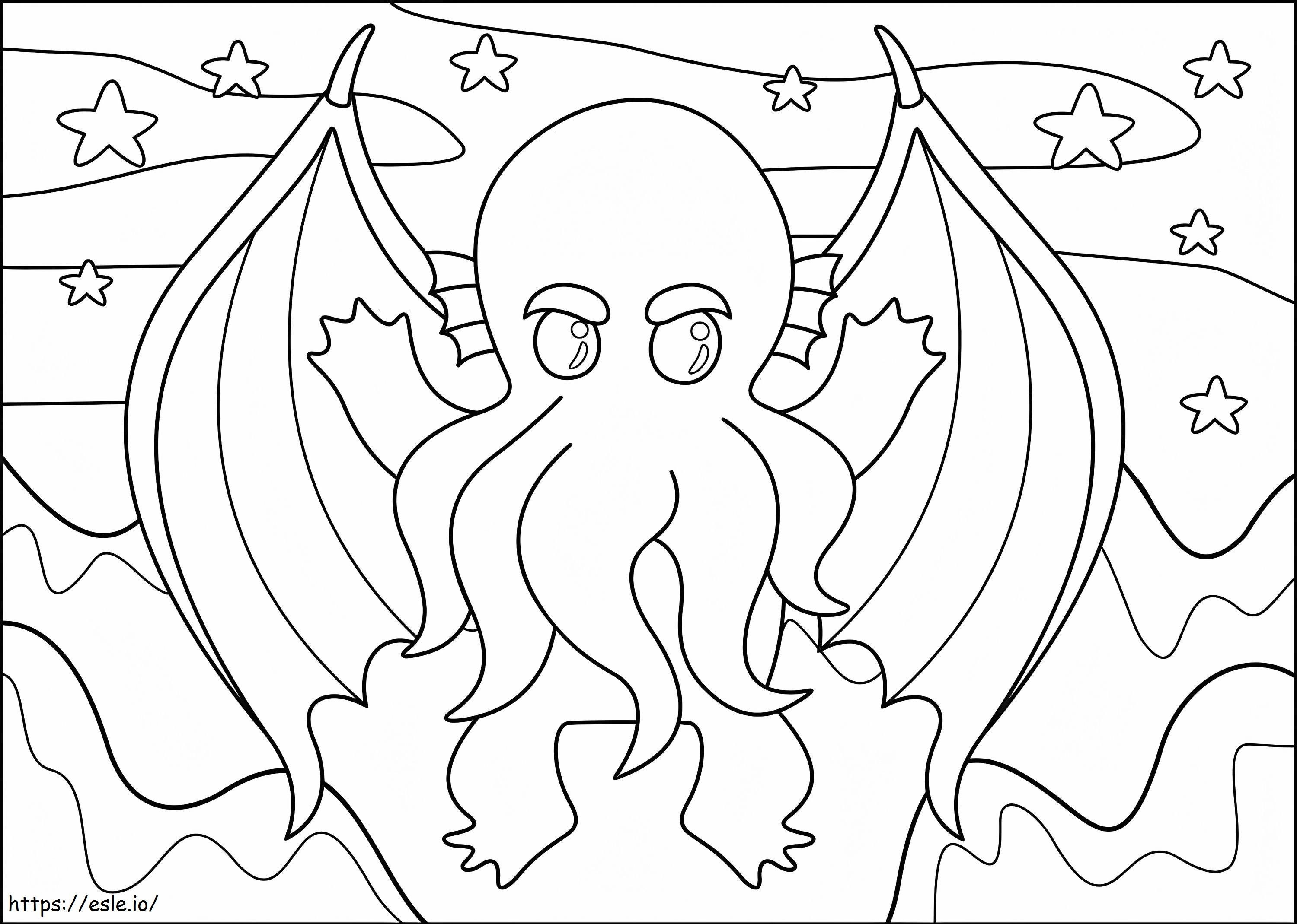 Cthulhu Printable coloring page