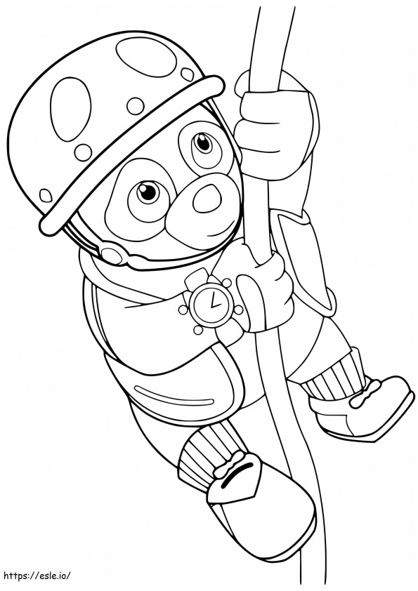 Agent Oso To Color coloring page