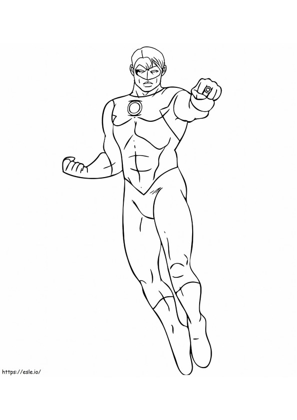 Flying Man coloring page