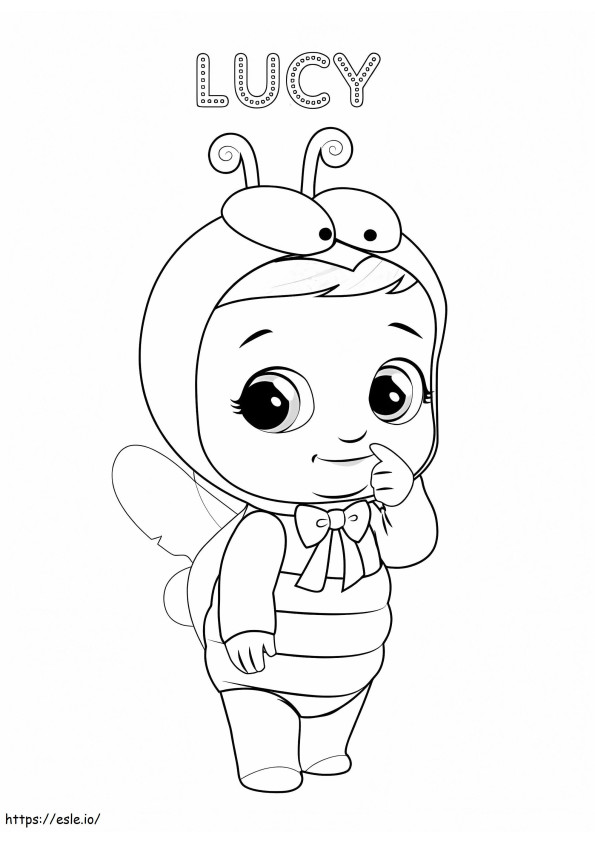 Lucy Cry Baby coloring page