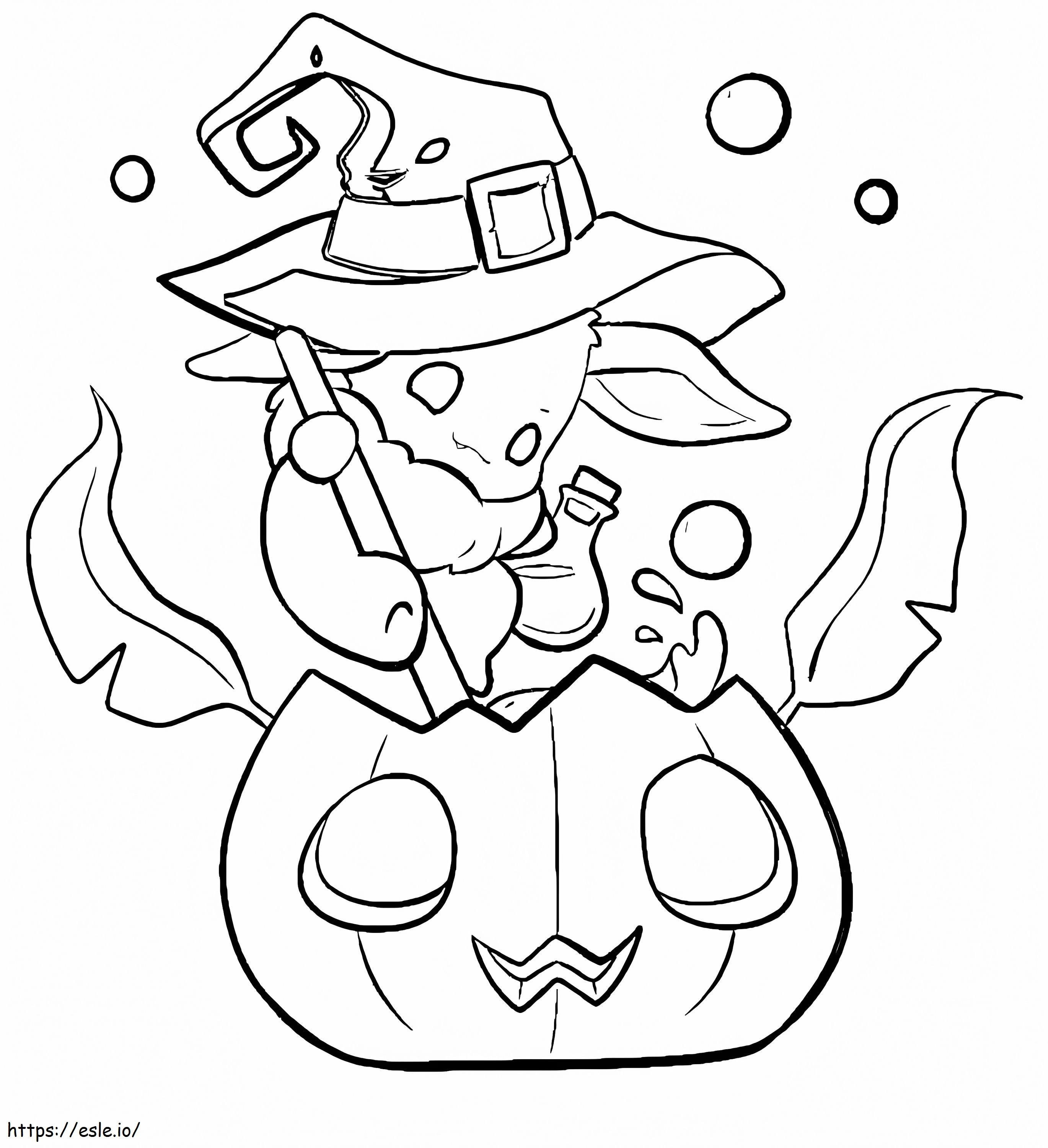 Eevee Pokémon Halloween kifestő