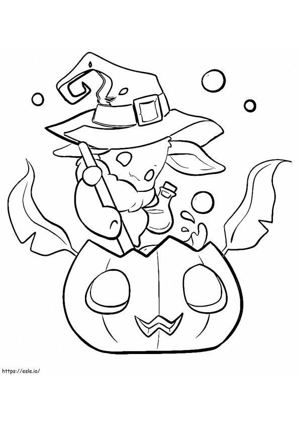 Eevee Pokémon Halloween kifestő