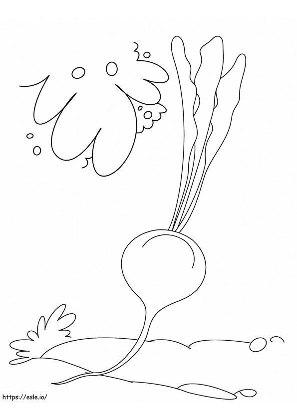 Beetroot 2 coloring page