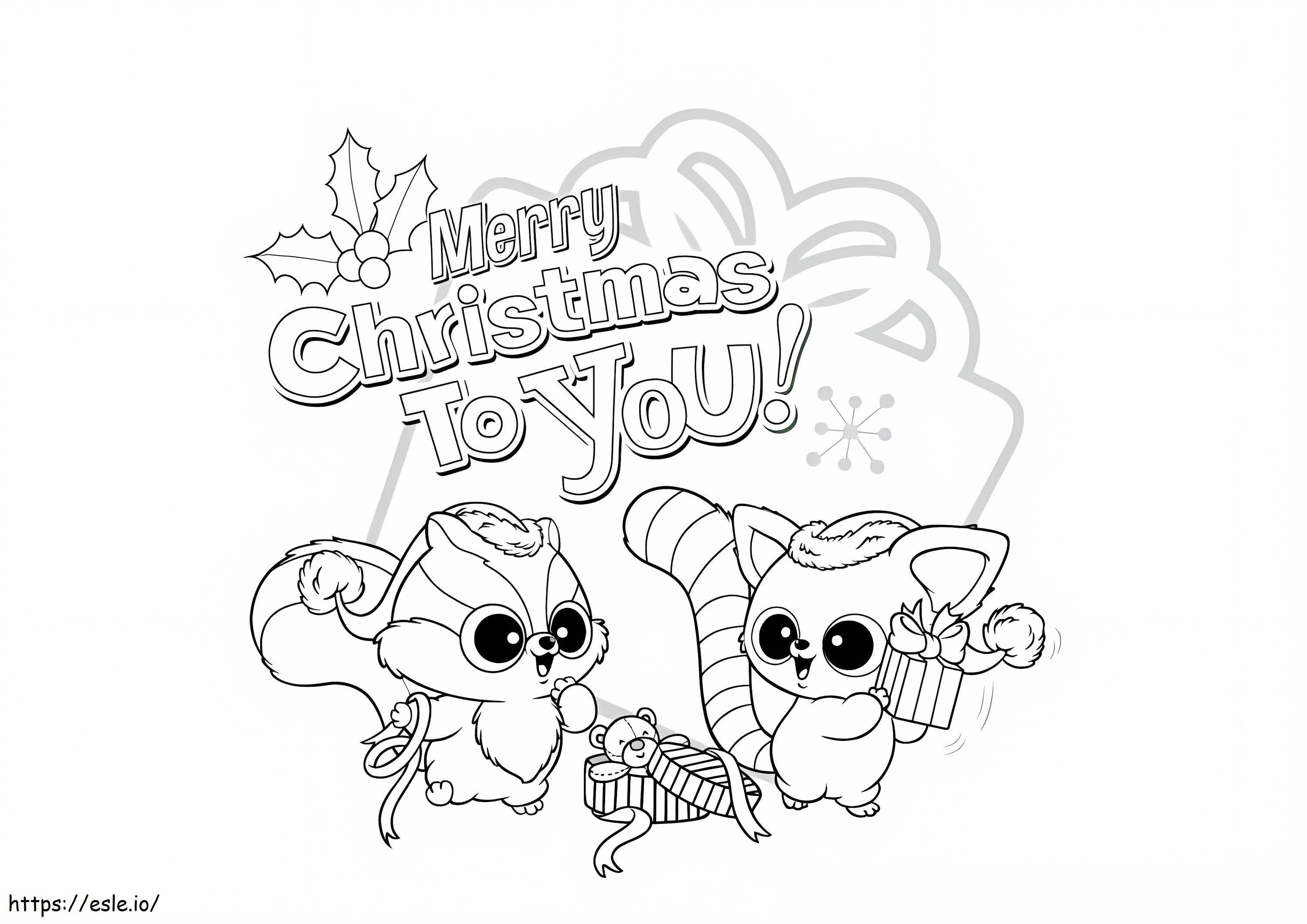 Frohe Weihnachten YooHoo und Freunde ausmalbilder