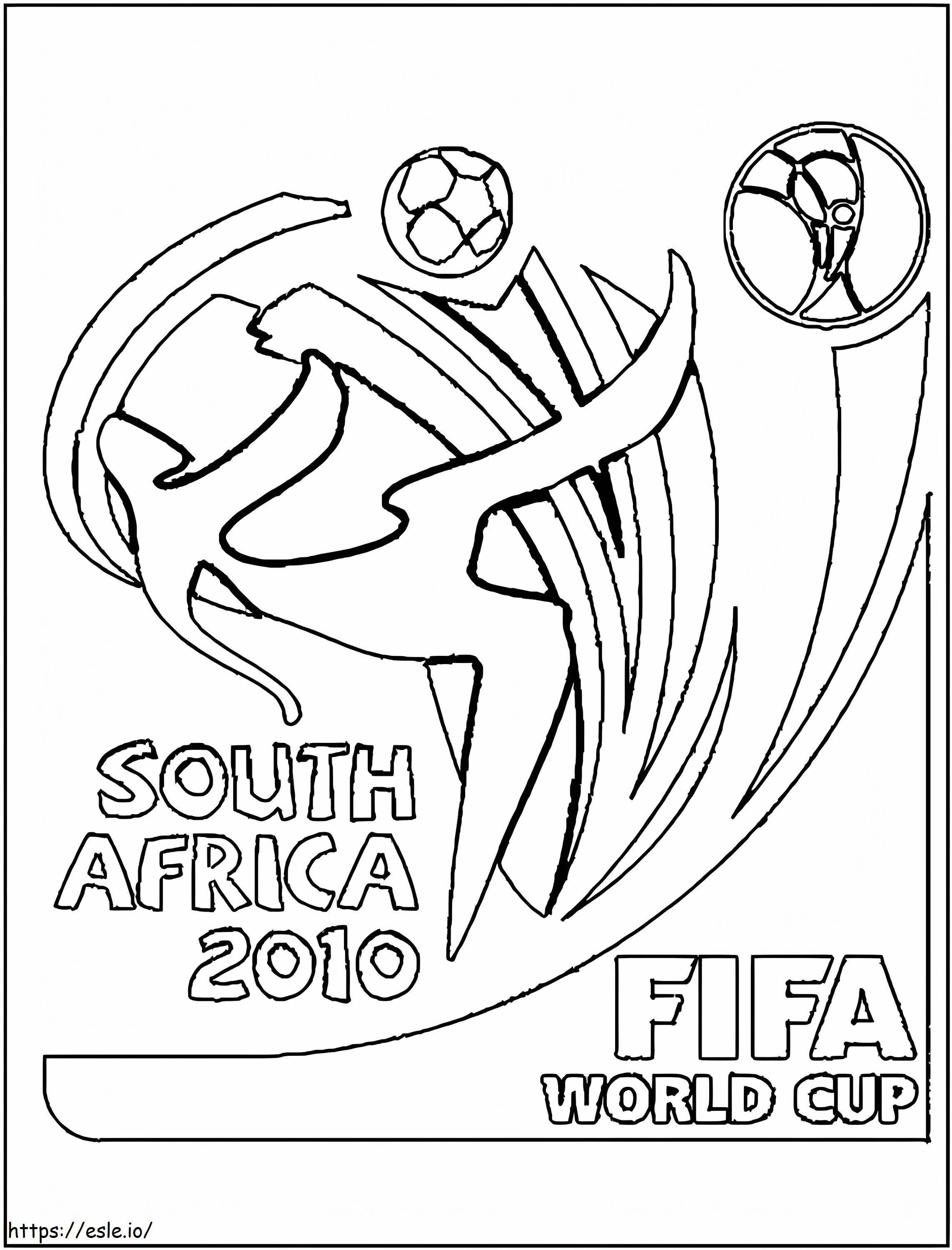 WK Zuid-Afrika 2010 kleurplaat kleurplaat