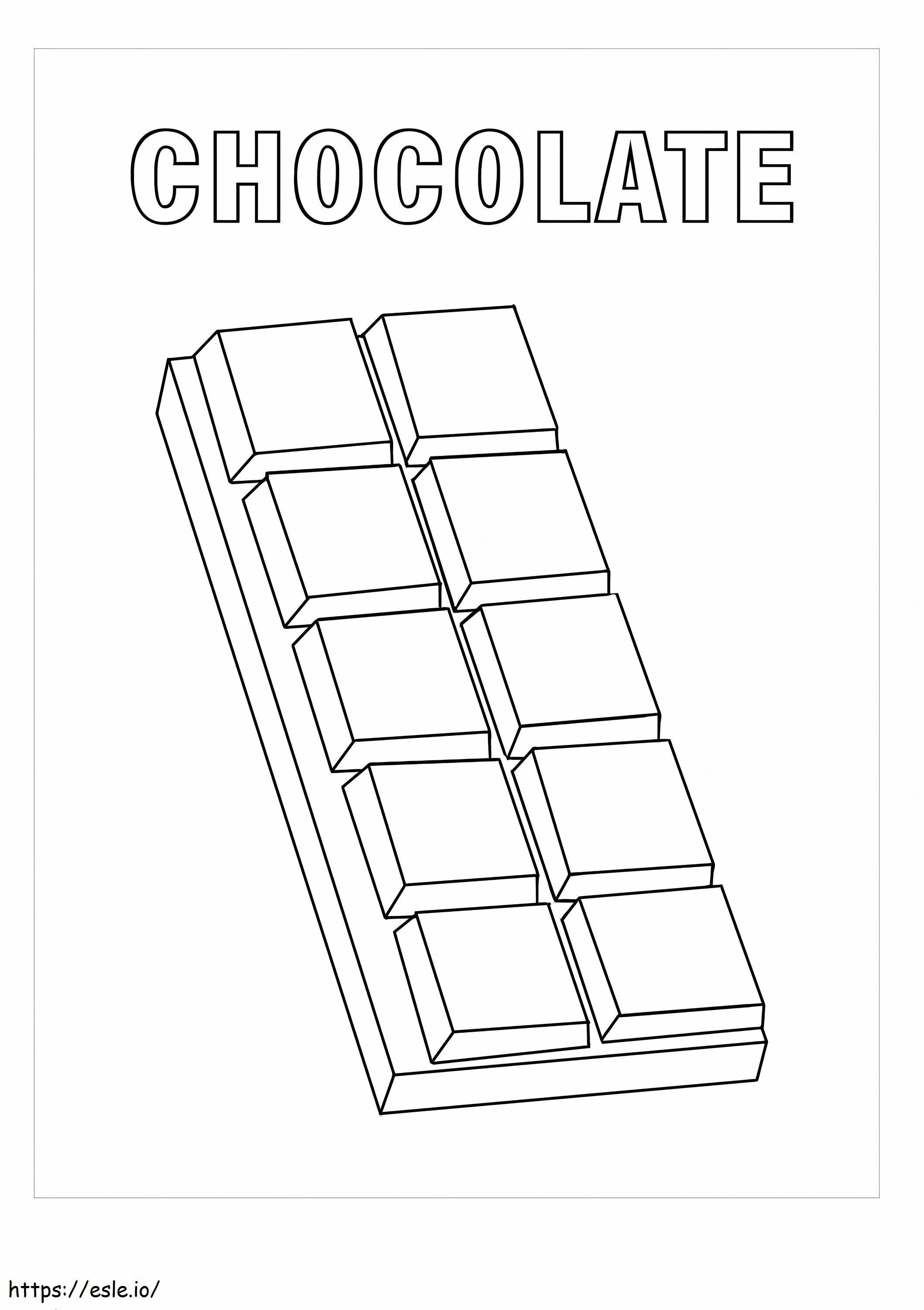 Big Chocolate Bar coloring page