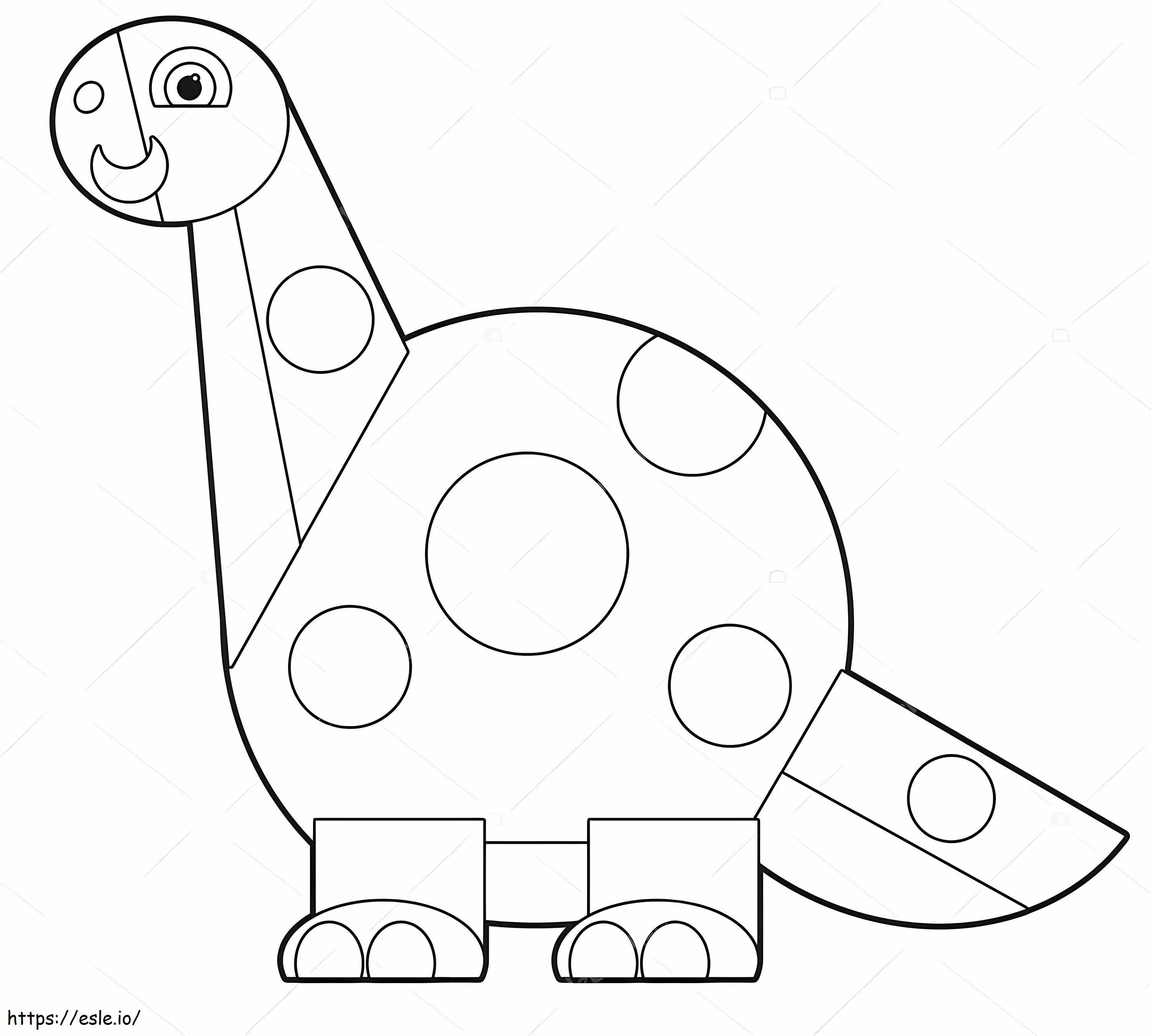 1547522077 Depositphotos 35727007 Fotografie Stock Dinozaurul din desene animate de colorat