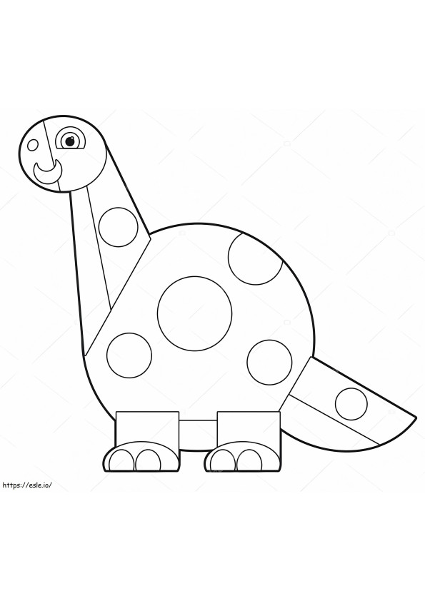 1547522077 Depositphotos 35727007 Fotografie Stock Dinozaurul din desene animate de colorat
