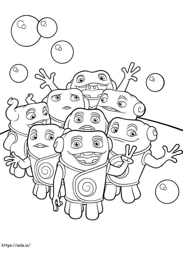 The Boov From Home coloring page
