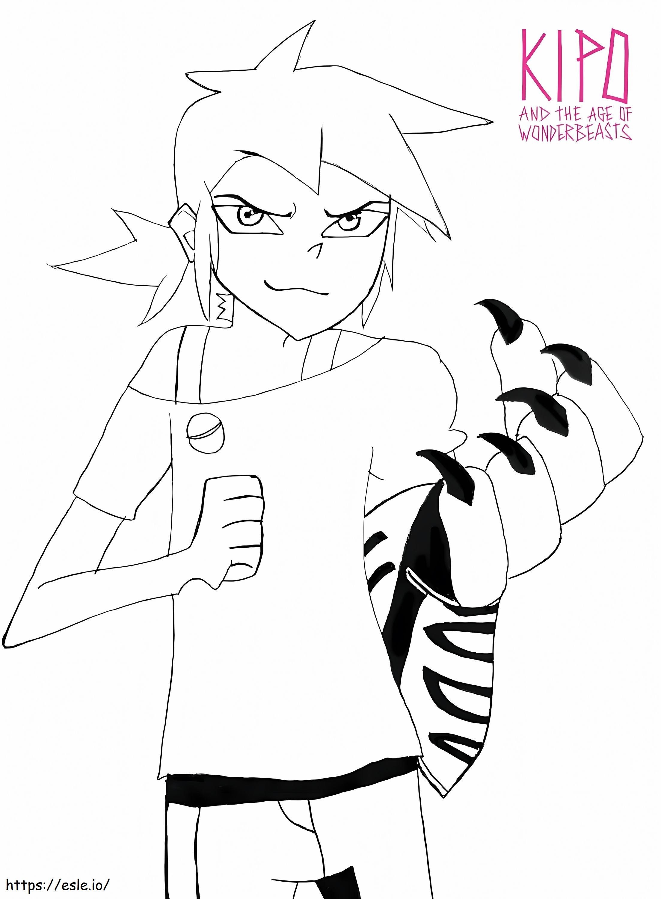 Mano Jaguar da colorare - Scheda disegno per bambini