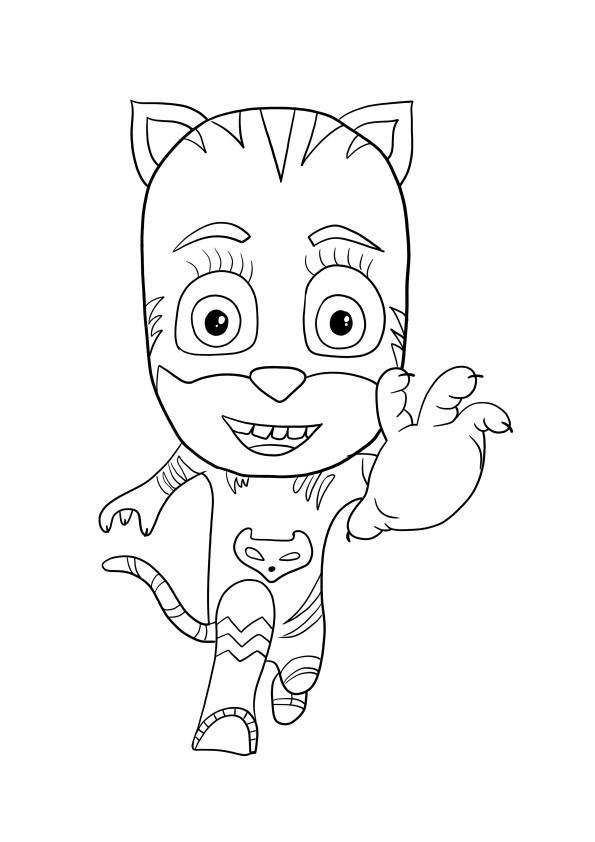 Owlette-Gekko and Catboy coloring page free to download for kids