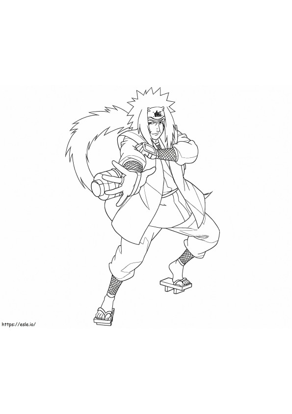 Coloriage Jiraya De Naruto à imprimer dessin