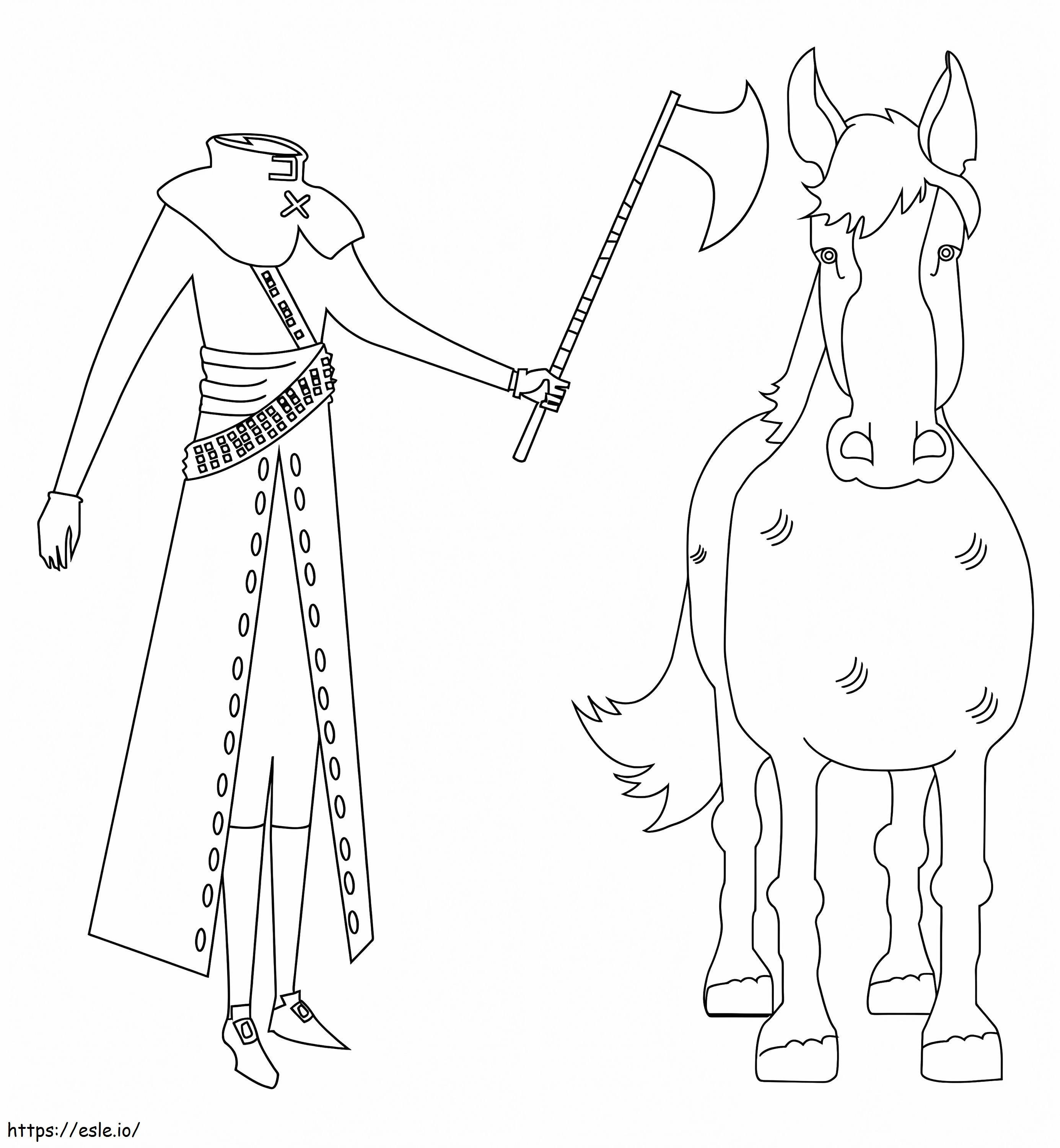 Fej nélküli lovas 2 kifestő