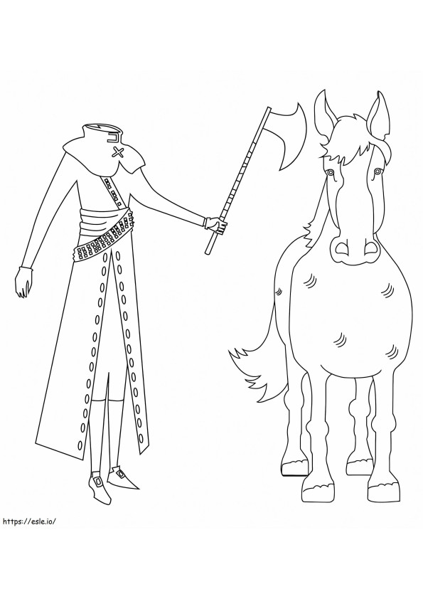Fej nélküli lovas 2 kifestő
