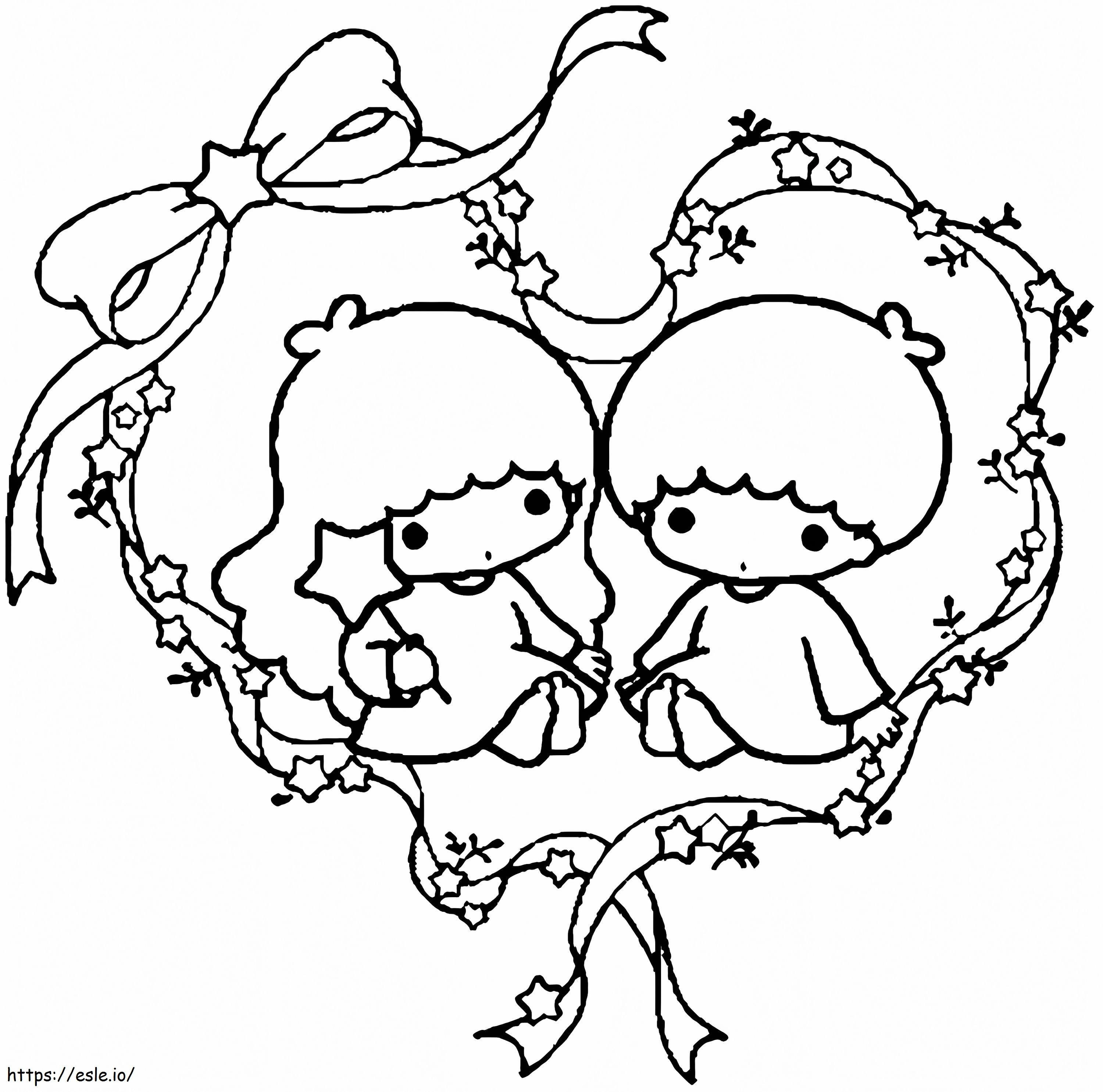 Little Twin Stars 9 coloring page