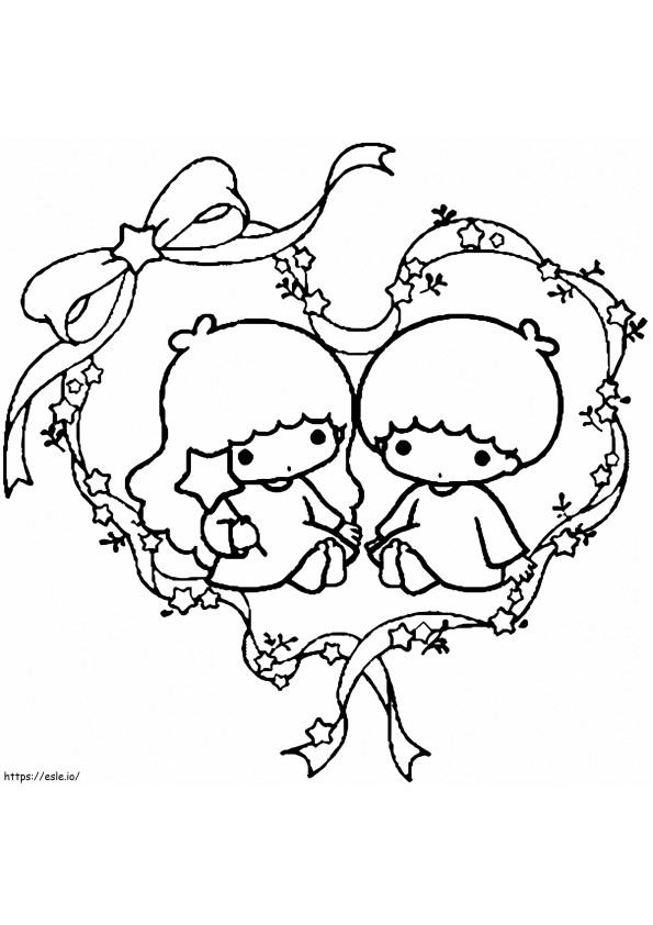 Little Twin Stars 9 coloring page