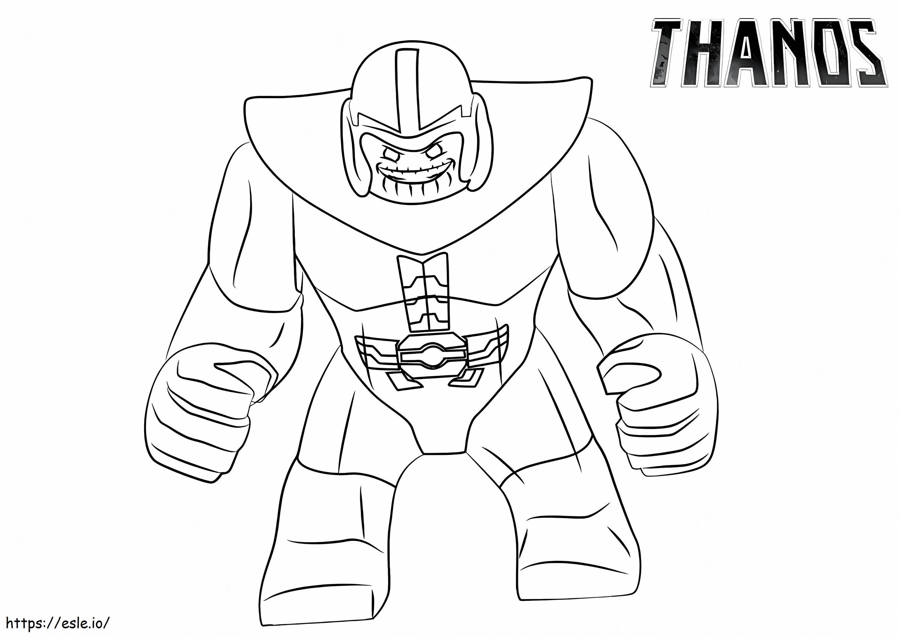 Lego Thanos 2 coloring page