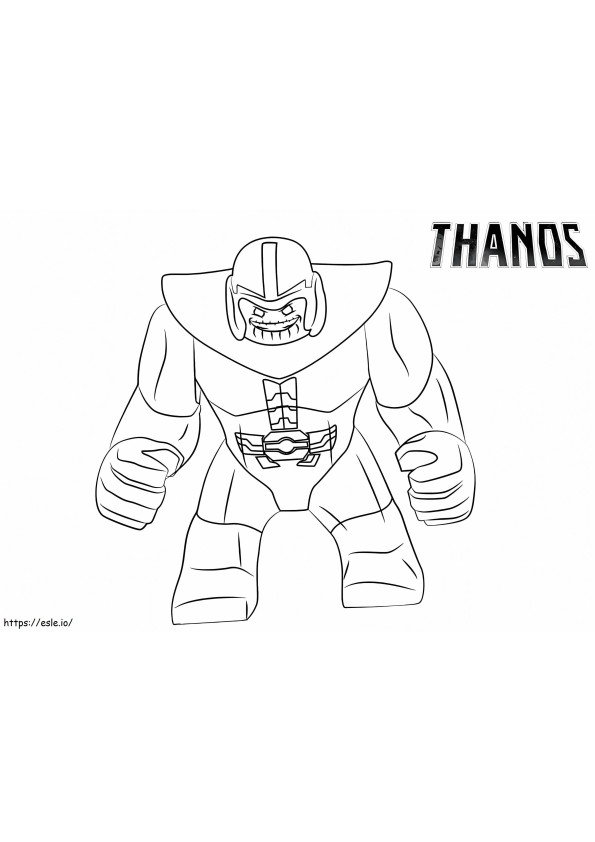 Coloriage LEGO Thanos 2 à imprimer dessin